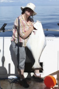 Dan holding Halibut